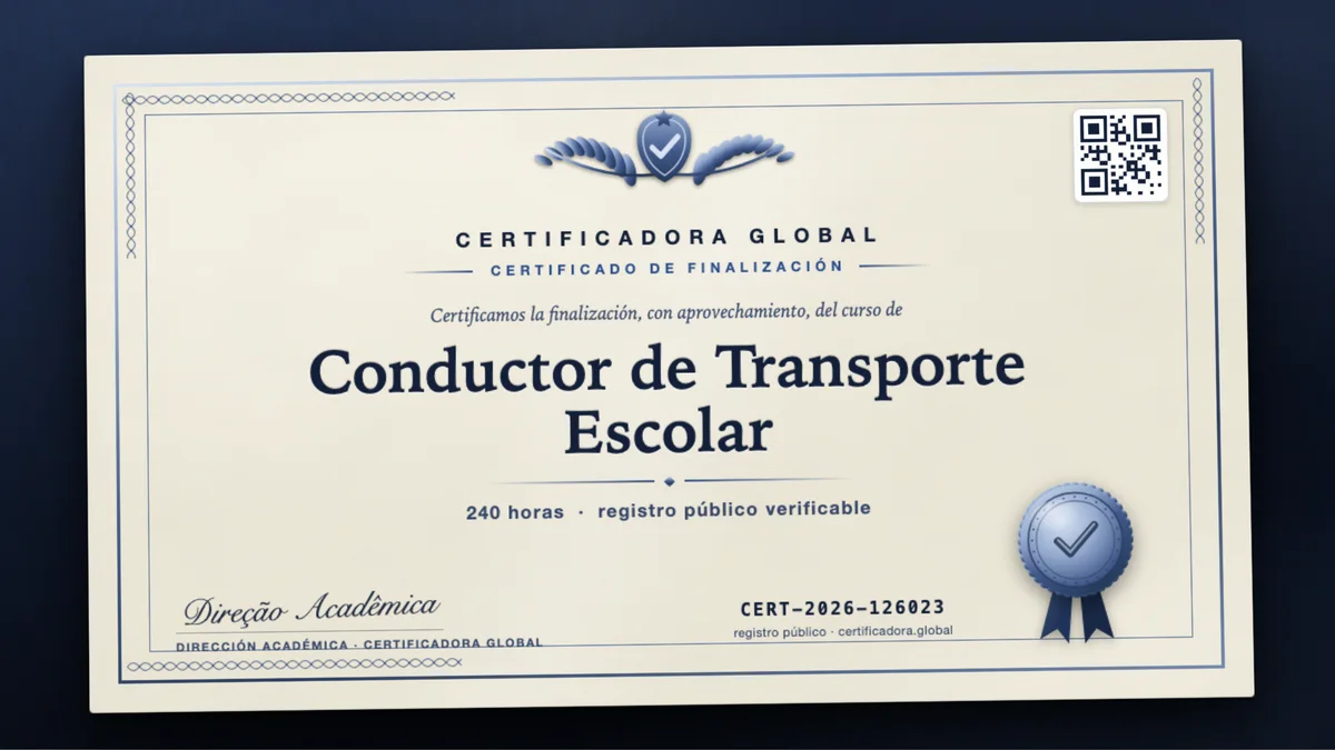 Portada del curso Conductor de Transporte Escolar