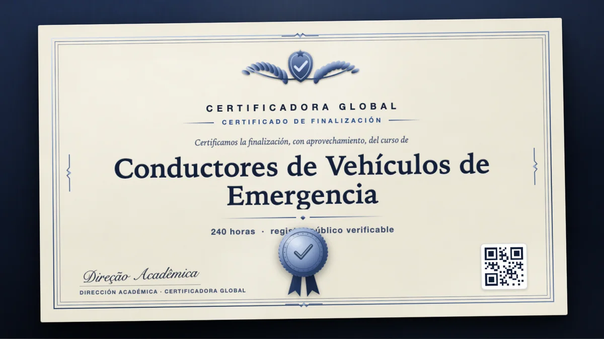 Portada del curso Conductores de Vehículos de Emergencia