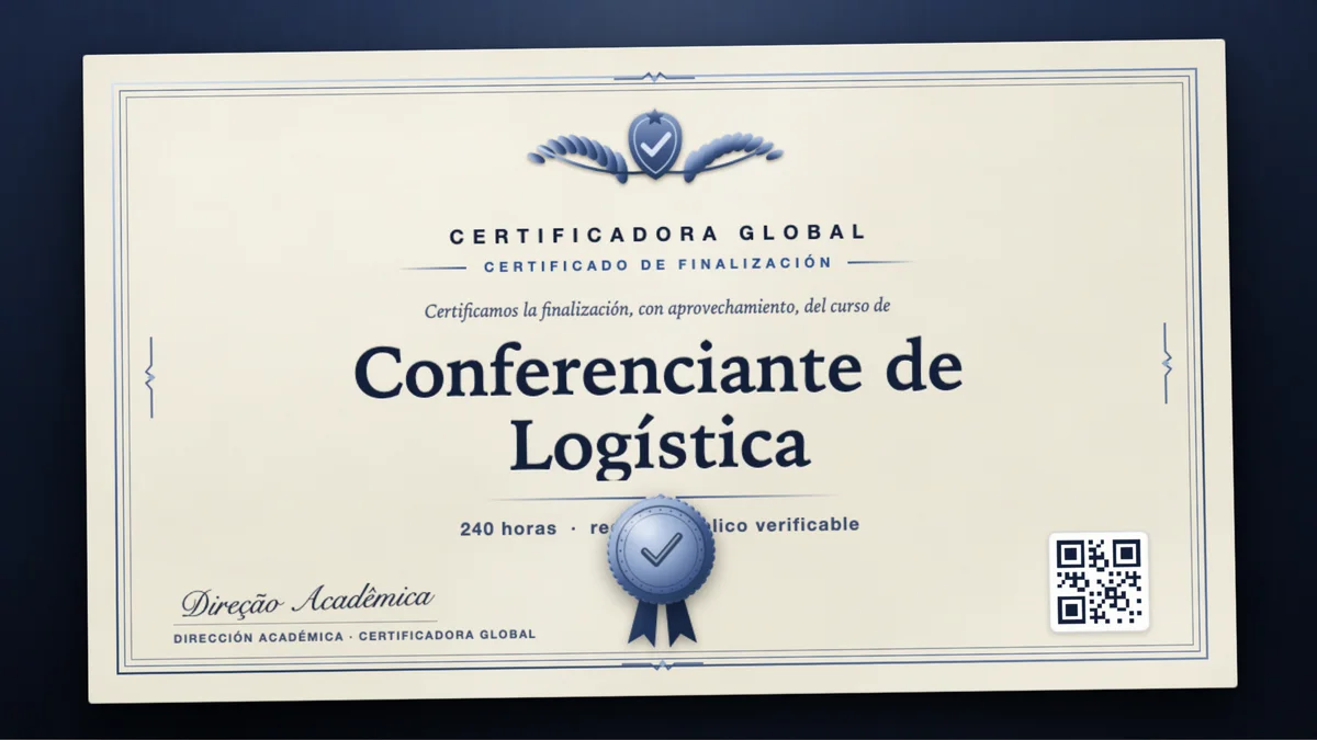 Portada del curso Conferenciante de Logística