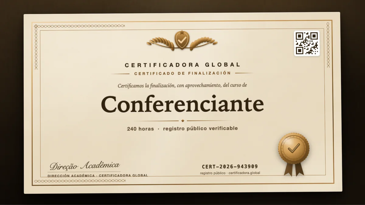 Portada del curso Conferenciante