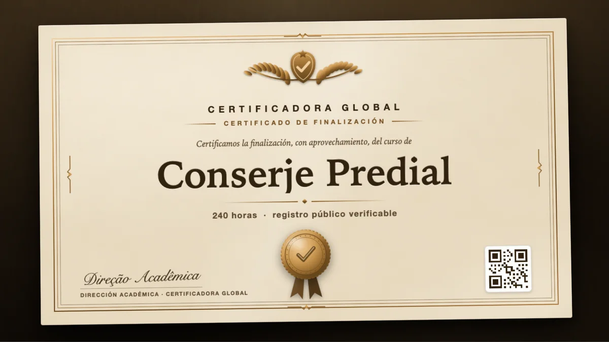 Portada del curso Conserje Predial