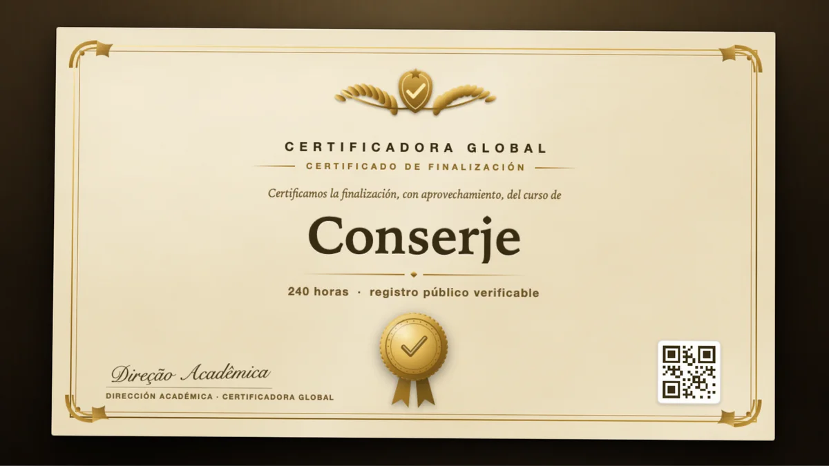 Portada del curso Conserje