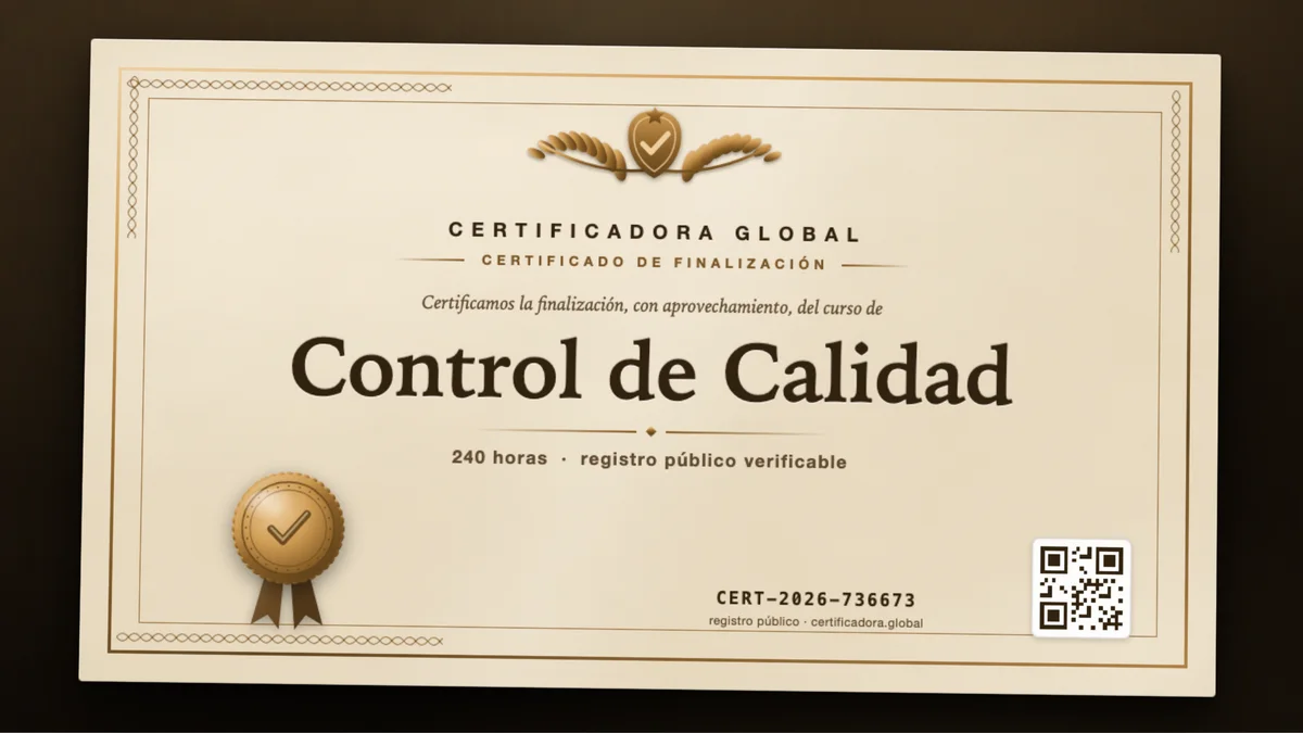 Portada del curso Control de Calidad