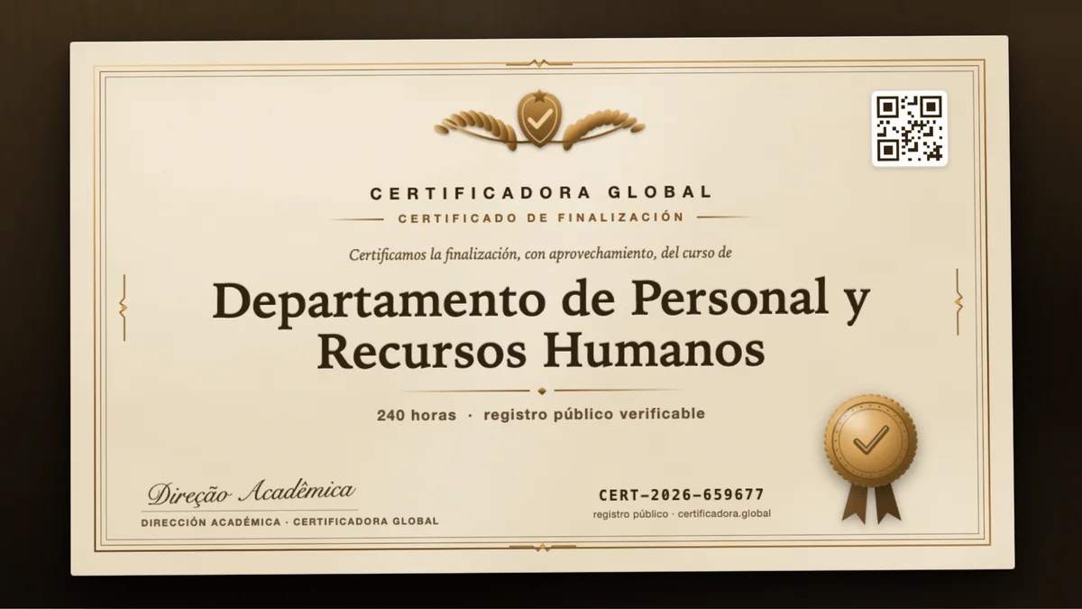 Portada del curso Departamento de Personal y Recursos Humanos
