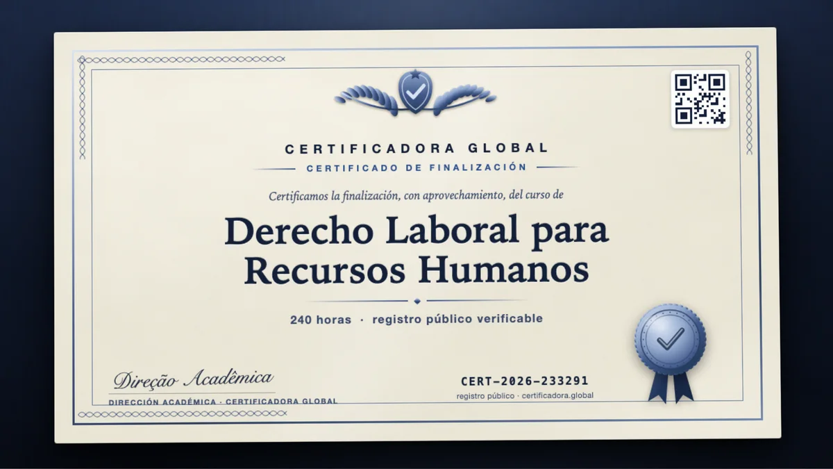 Portada del curso Derecho Laboral para Recursos Humanos