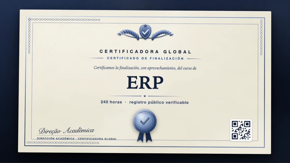 Portada del curso ERP