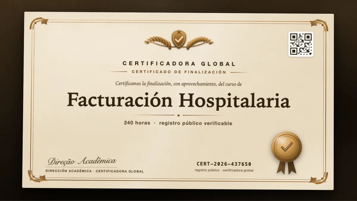 Portada del curso Facturación Hospitalaria