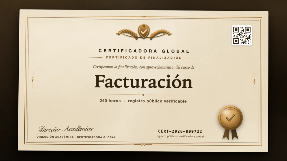 Portada del curso Facturación