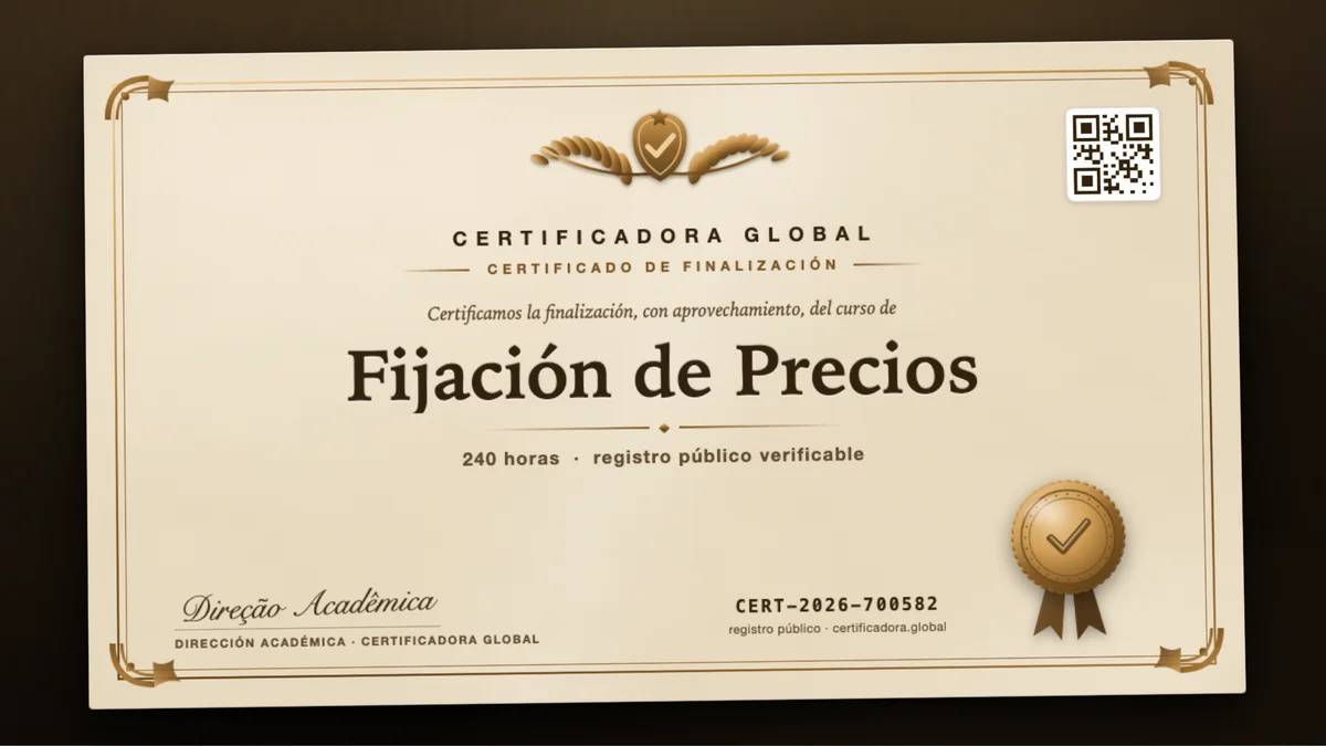 Portada del curso Fijación de Precios