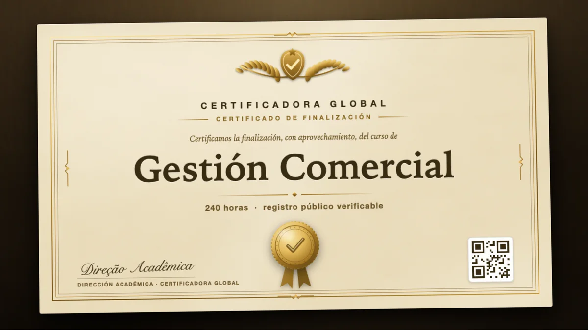 Portada del curso Gestión Comercial