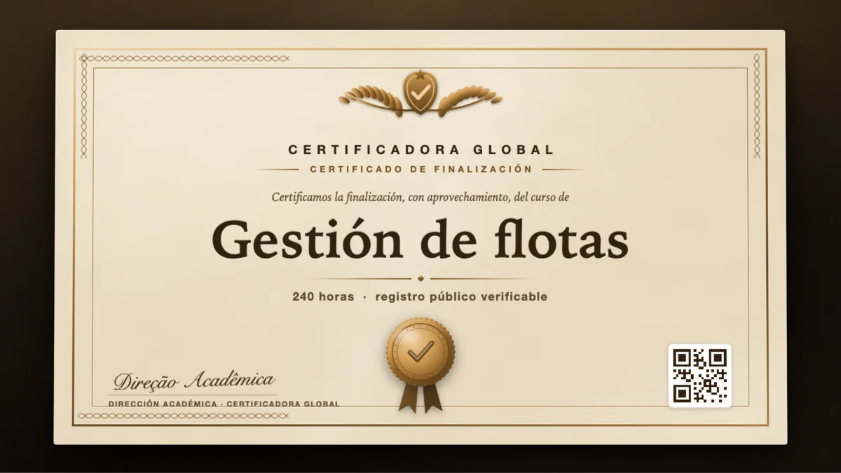 Portada del curso Gestión de flotas