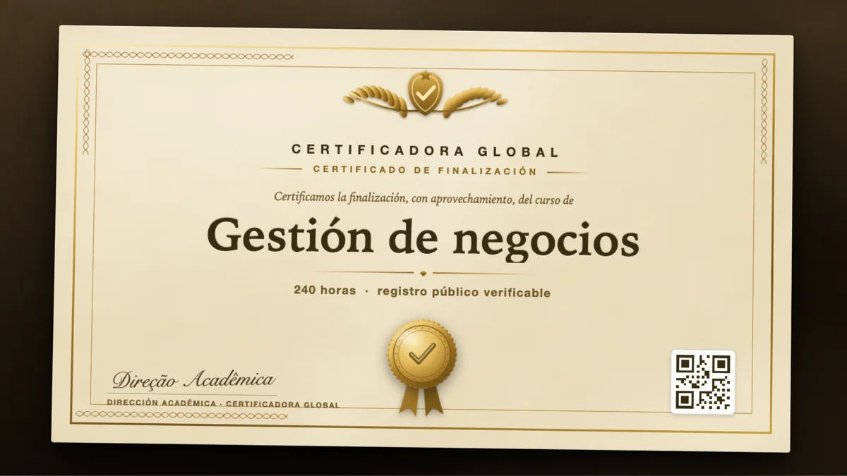 Portada del curso Gestión de negocios