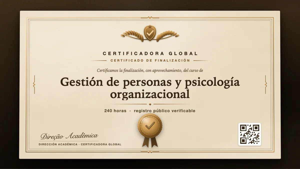 Portada del curso Gestión de personas y psicología organizacional