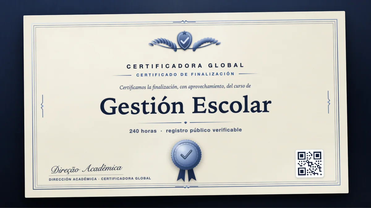 Portada del curso Gestión Escolar