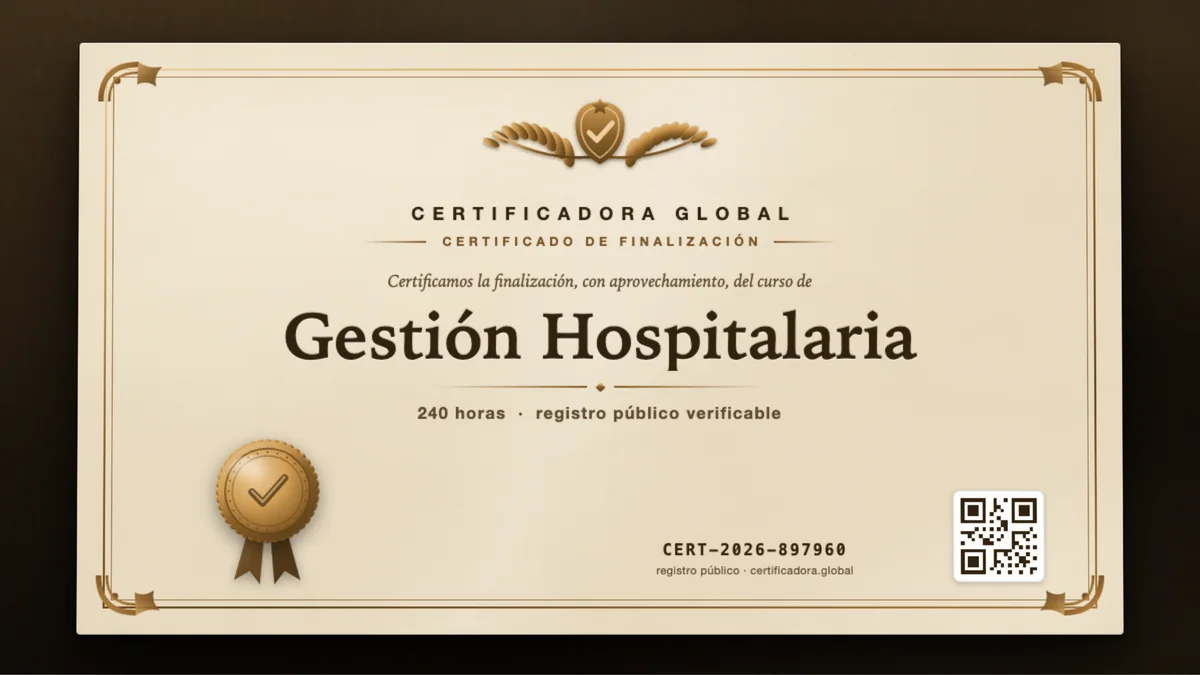 Portada del curso Gestión Hospitalaria