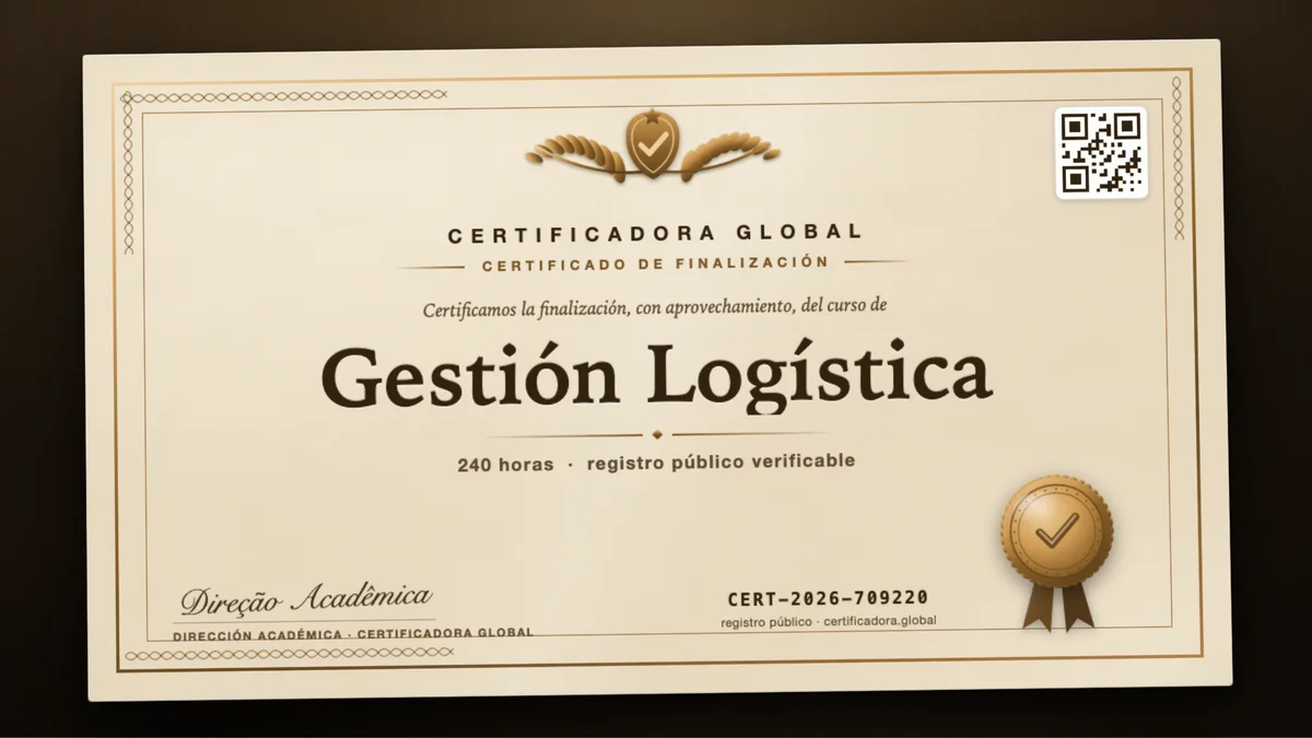 Portada del curso Gestión Logística