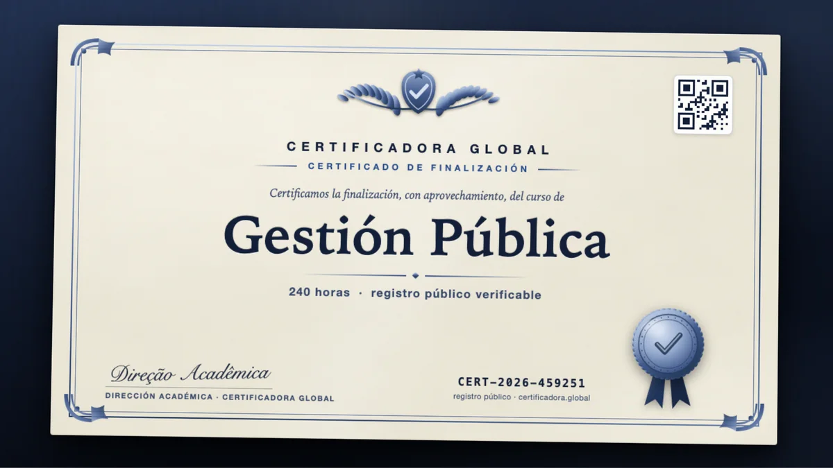 Portada del curso Gestión Pública