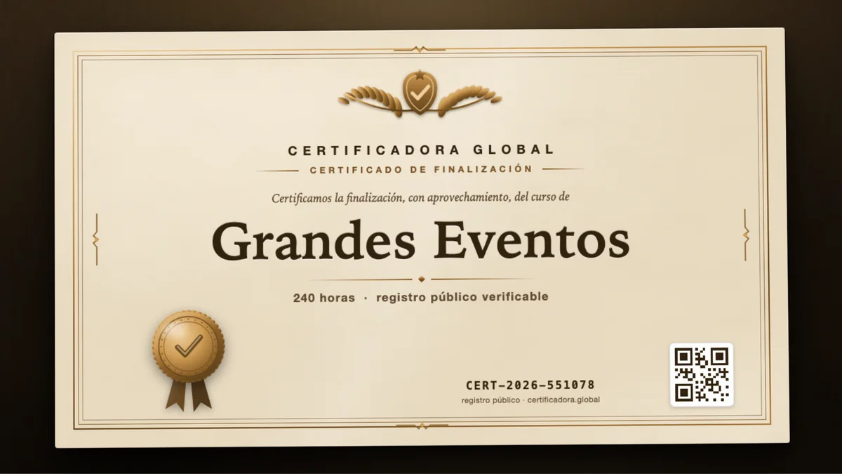 Portada del curso Grandes Eventos
