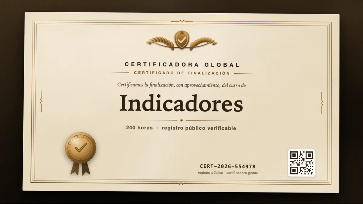 Portada del curso Indicadores