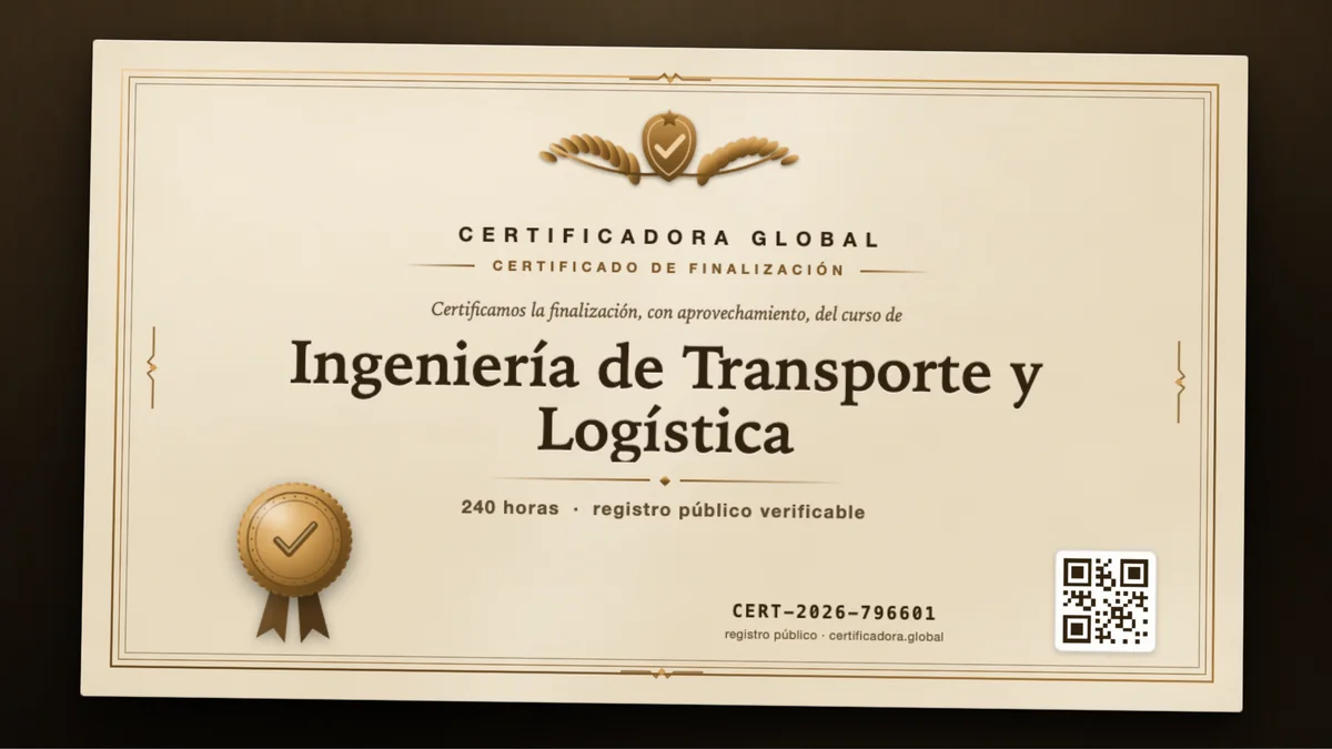 Portada del curso Ingeniería de Transporte y Logística