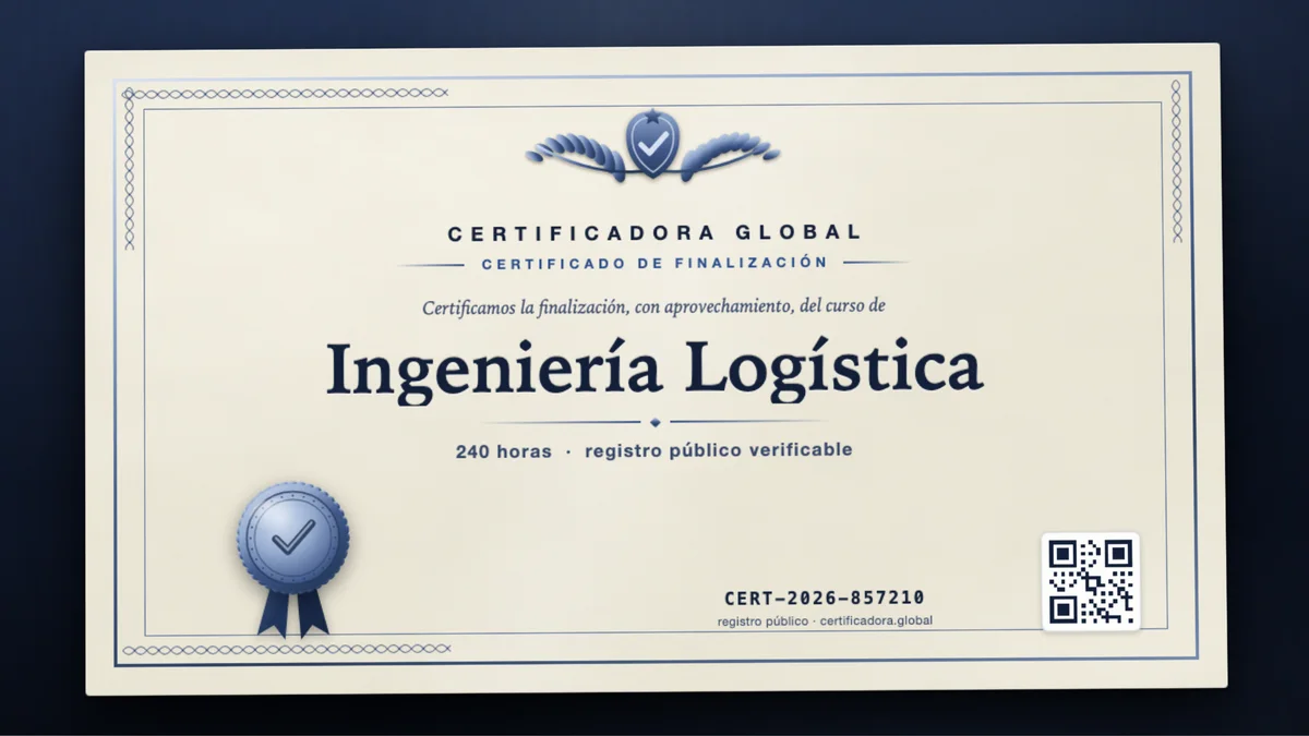 Portada del curso Ingeniería Logística
