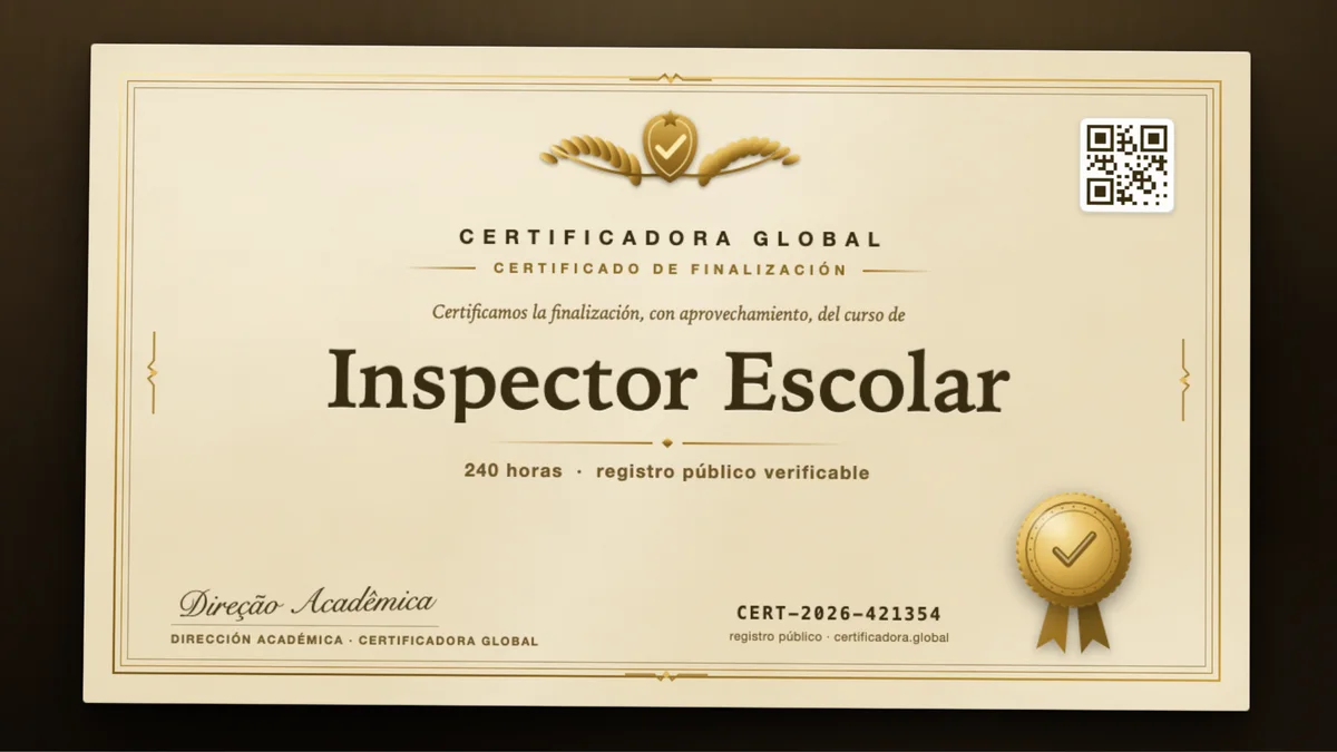 Portada del curso Inspector Escolar