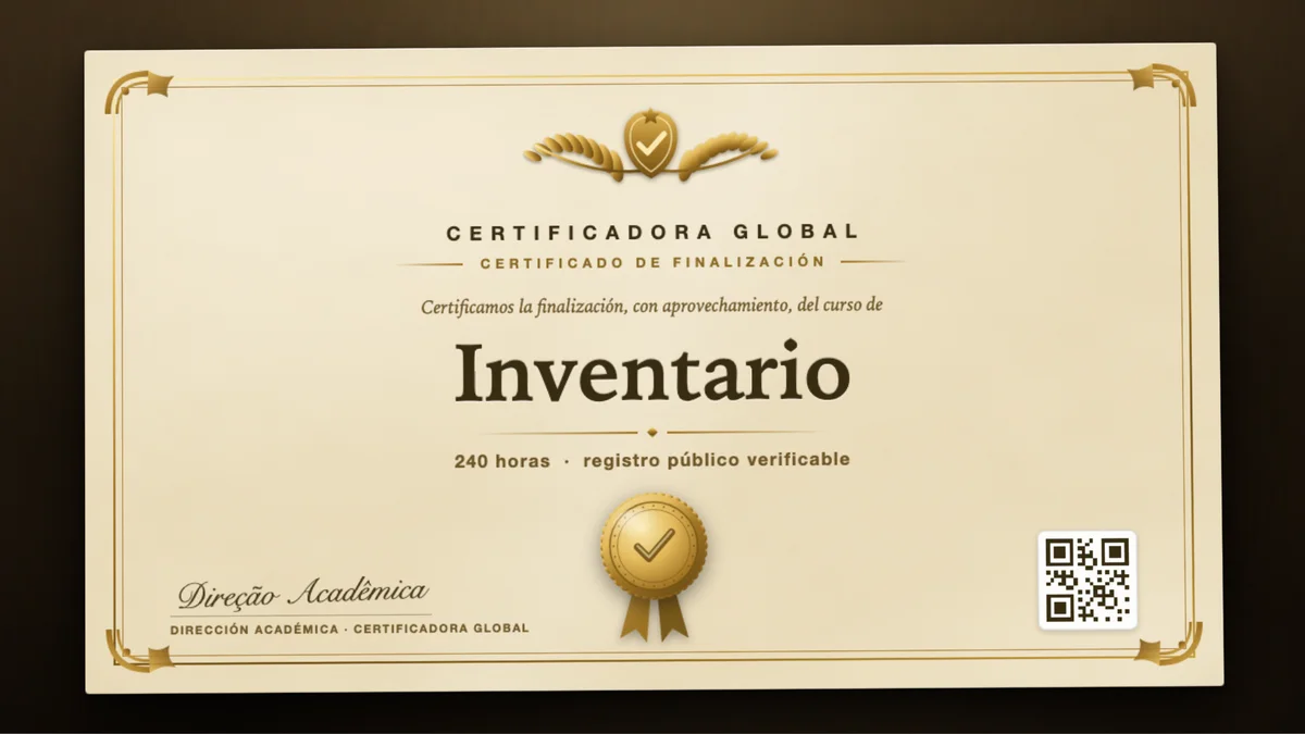 Portada del curso Inventario