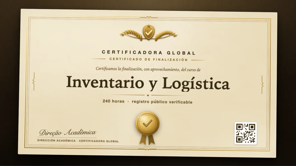 Portada del curso Inventario y Logística