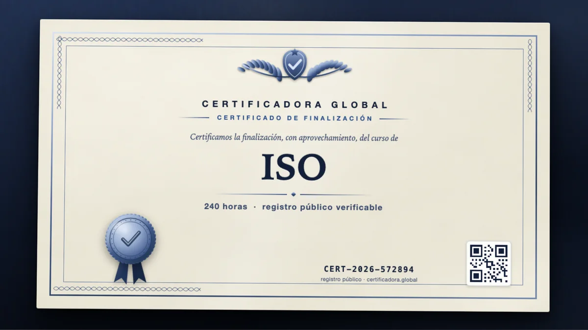 Portada del curso ISO