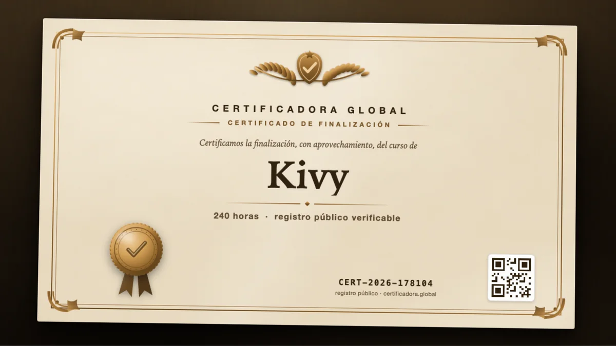 Portada del curso Kivy