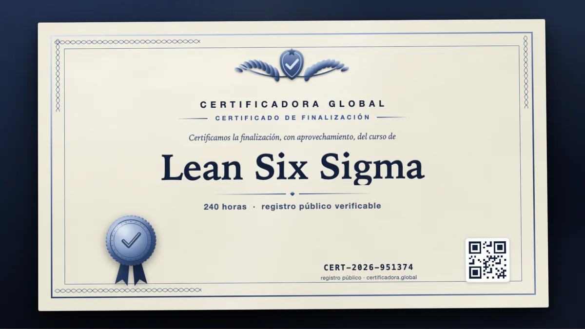 Portada del curso Lean Six Sigma