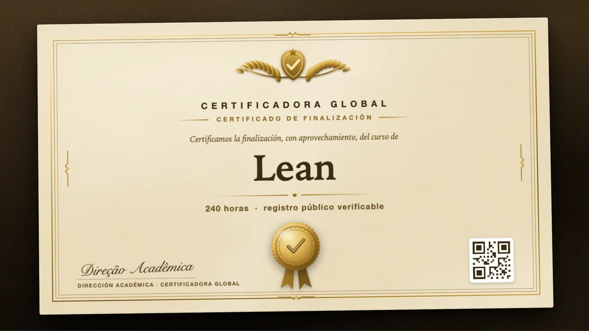 Portada del curso Lean