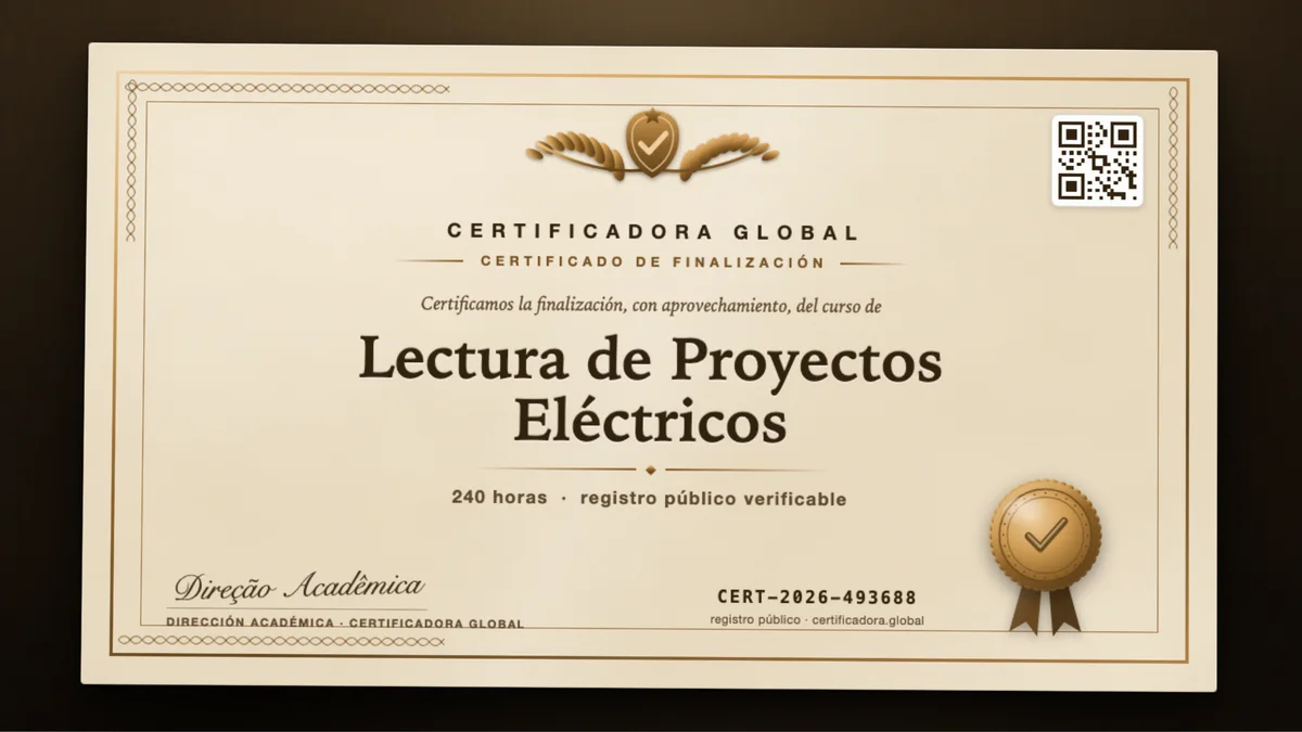 Portada del curso Lectura de Proyectos Eléctricos