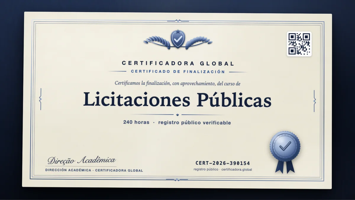 Portada del curso Licitaciones Públicas