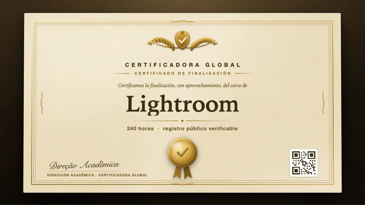 Portada del curso Lightroom
