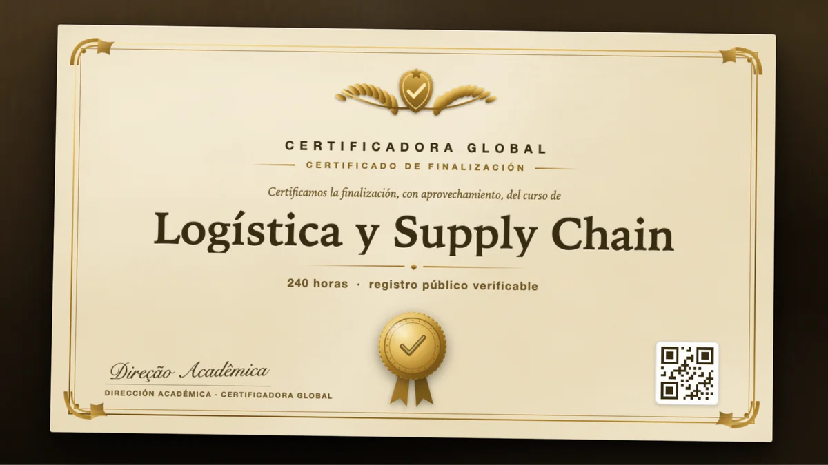 Portada del curso Logística y Supply Chain
