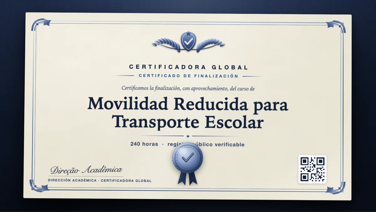 Portada del curso Movilidad Reducida para Transporte Escolar