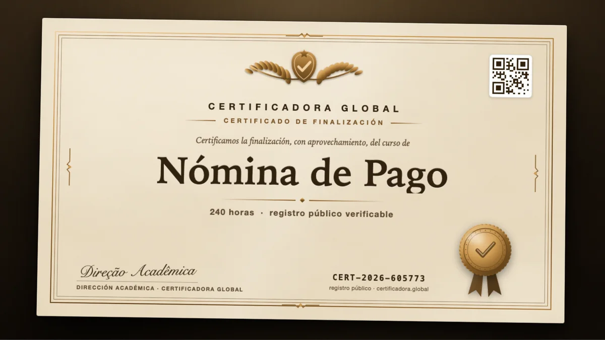 Portada del curso Nómina de Pago