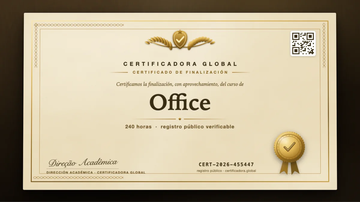 Portada del curso Office