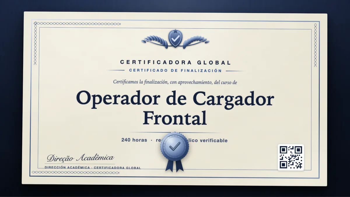 Portada del curso Operador de Cargador Frontal