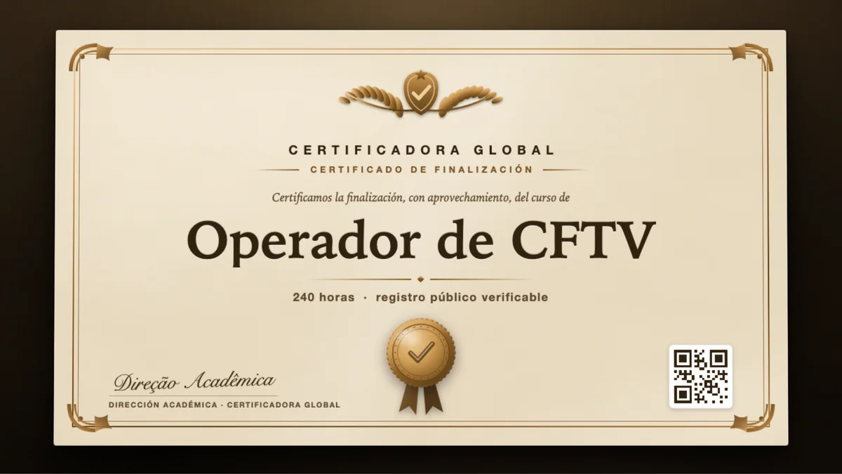 Portada del curso Operador de CFTV