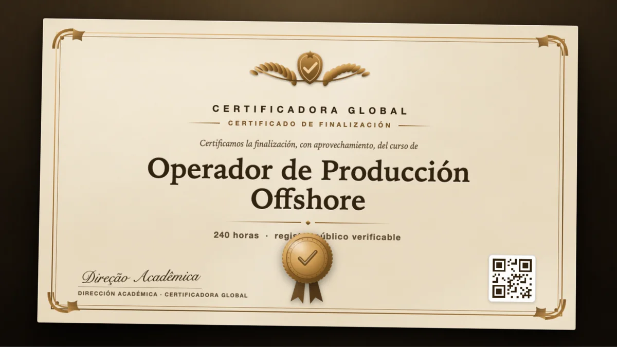 Portada del curso Operador de Producción Offshore