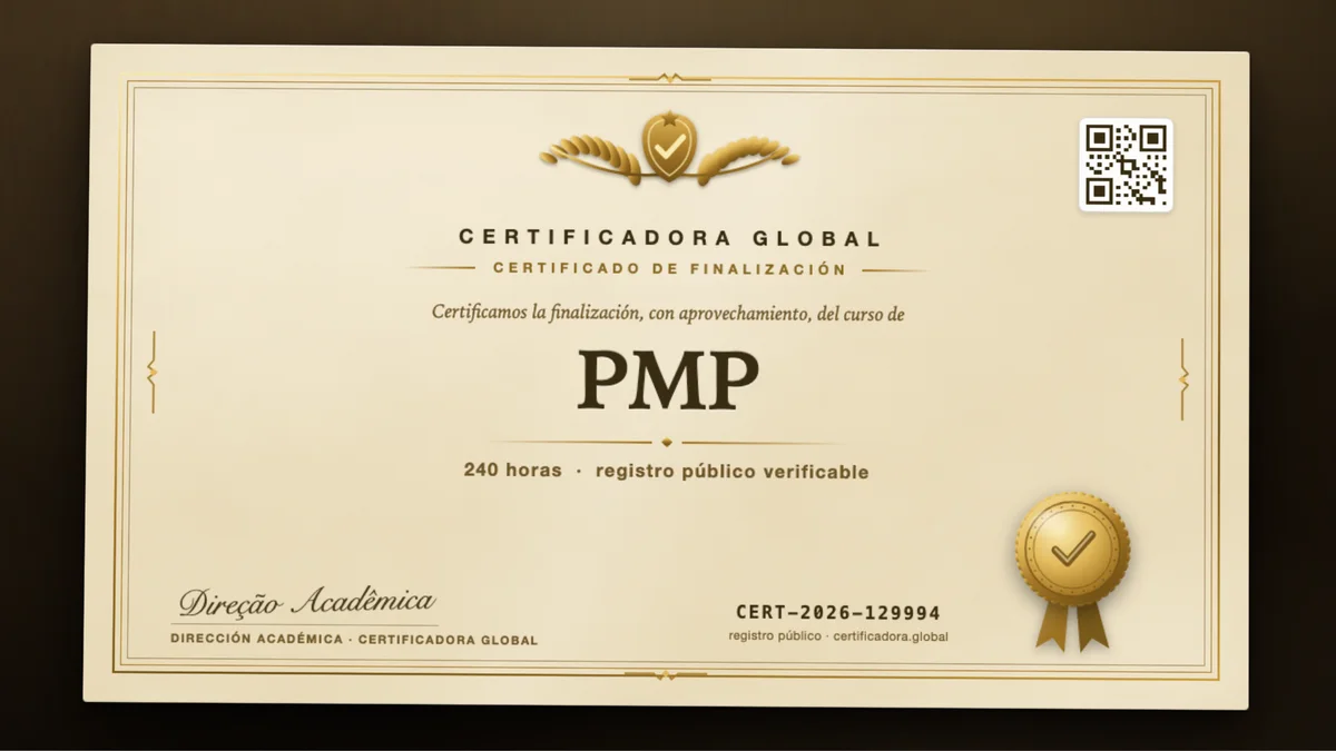 Portada del curso PMP