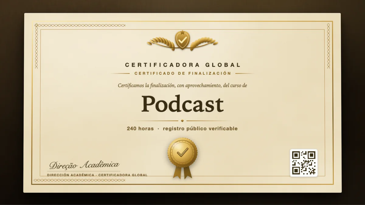 Portada del curso Podcast
