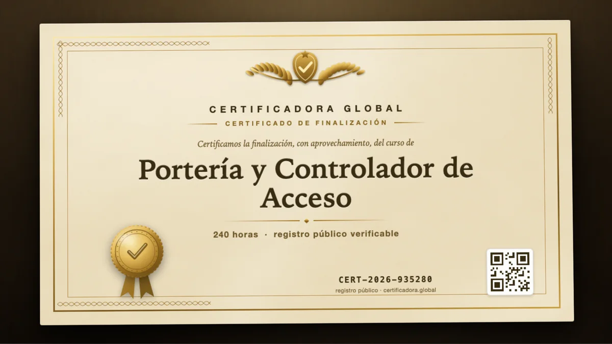 Portada del curso Portería y Controlador de Acceso