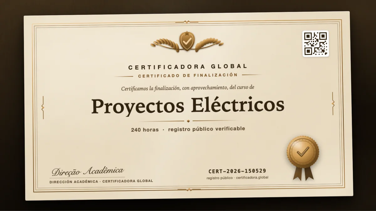 Portada del curso Proyectos Eléctricos