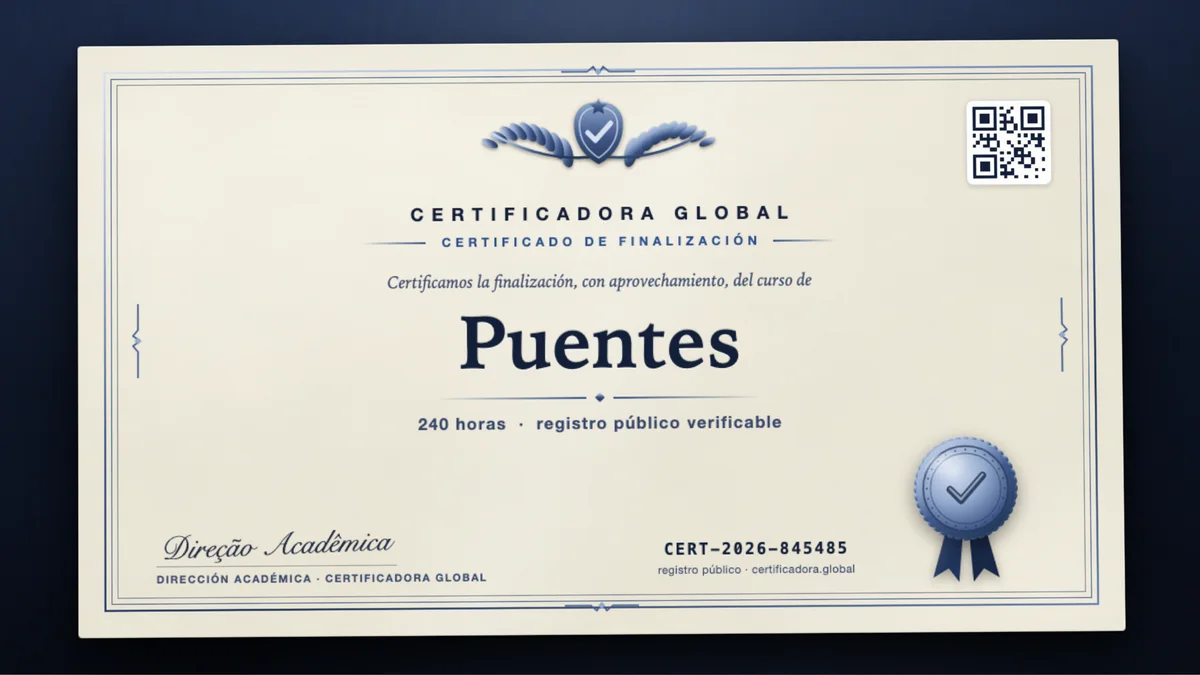 Portada del curso Puentes