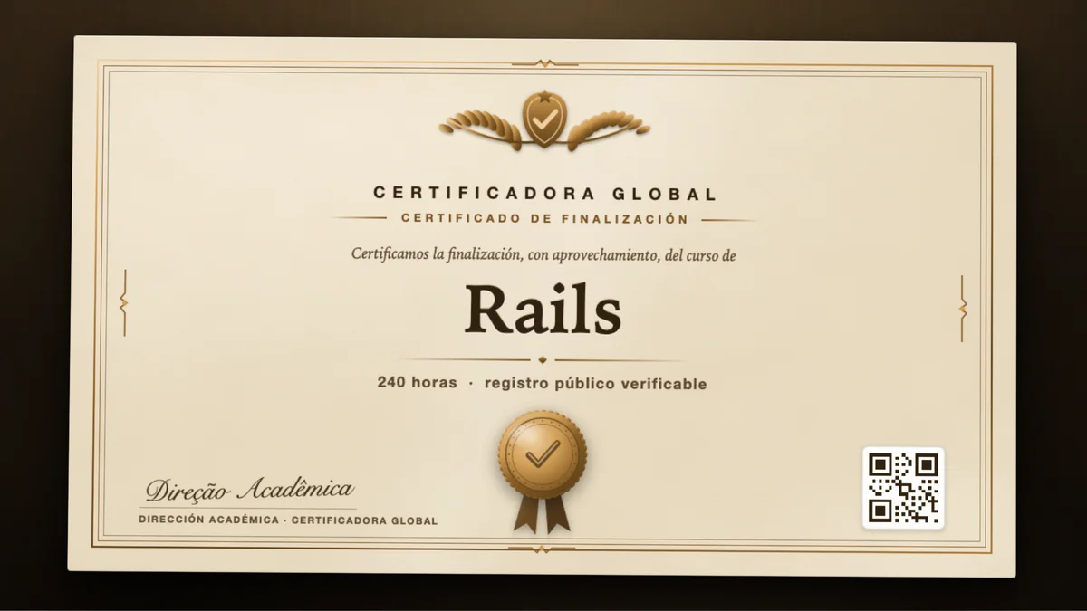 Portada del curso Rails
