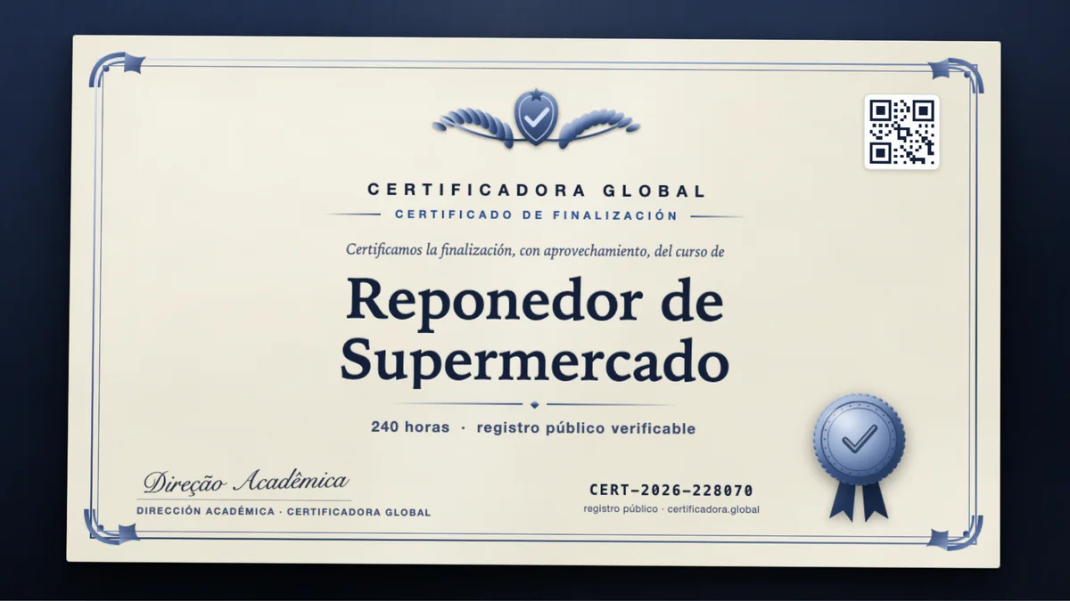 Portada del curso Reponedor de Supermercado