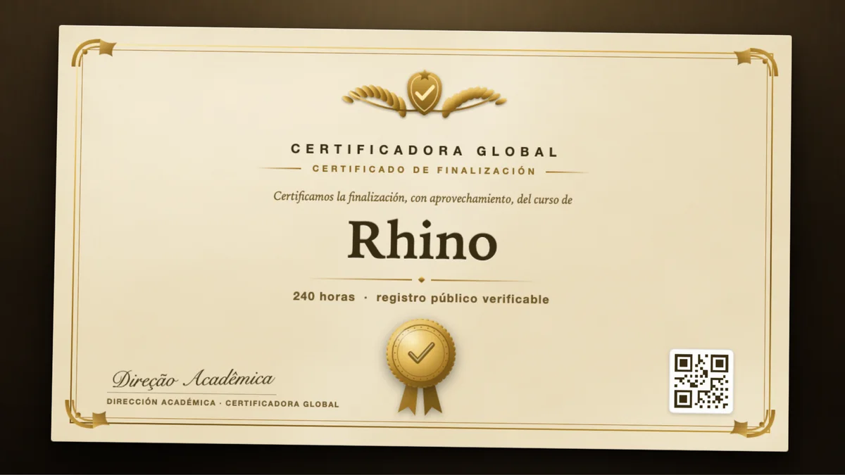 Portada del curso Rhino